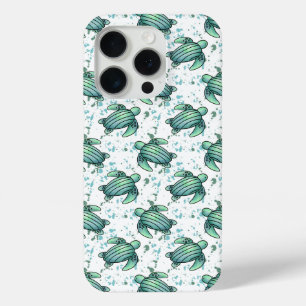 Aquarell Meeresschildkröte grün blau Muster Tier Case-Mate iPhone Hülle