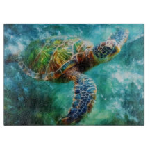 Aquarell Meeresschildkröte