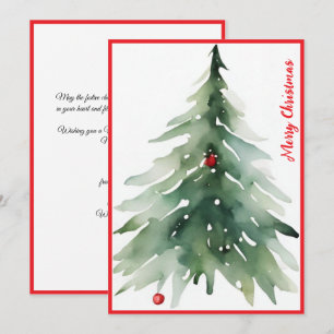 Aquarell Minimalistisch Red Corporate Weihnachten