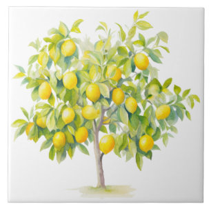Aquarell Mittelmeer Fliese