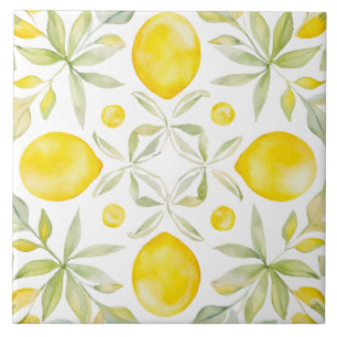 Aquarell Mittelmeer Fliese