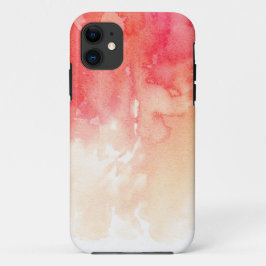 Aquarell modern rot. Einfache abstrakte Koralle Case-Mate iPhone Hülle