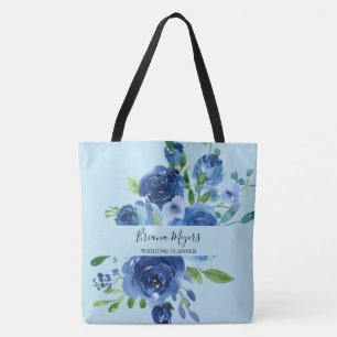 Aquarell Moderne florale Navy Blue Business