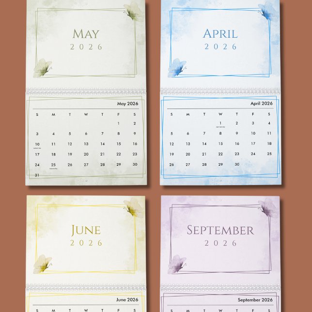 Aquarell Moderne Schmetterling-Ästhetik Kalender (Von Creator hochgeladen)