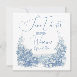 Aquarell-Moderne-Typografie-Hochzeit Save The Date