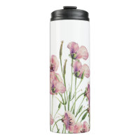 Aquarell-Mohnblumen einfache und schöne Tasse.