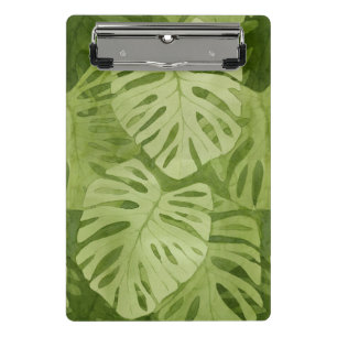 Aquarell Monstera Muster Mini Klemmbrett