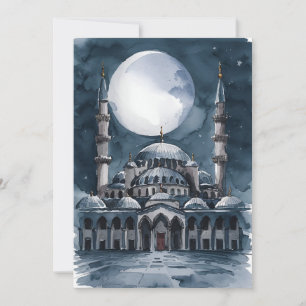 Aquarell-Moschee  Feiertagskarte