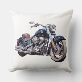 Aquarell-Motorrad Kissen