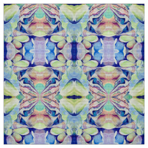 Aquarell Multicfarben Abstrakt Artdeco Stoff