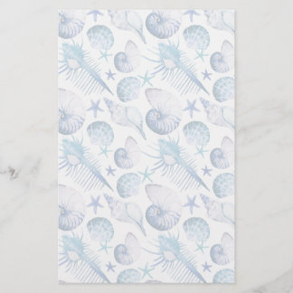 Aquarell-Muscheln Briefpapier