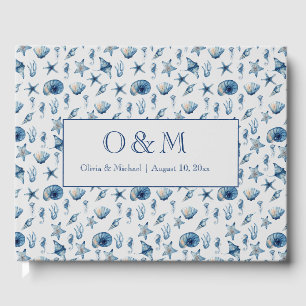 Aquarell-Muster unter dem Meer Gästebuch