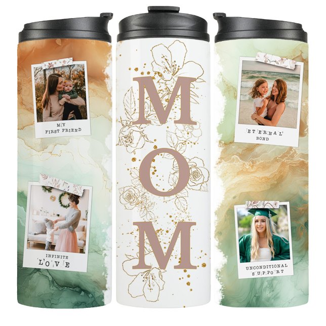 Aquarell-Mutter-Foto-Kaffee-Reisebecher Thermosbecher (Von Creator hochgeladen)