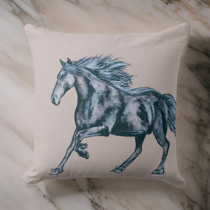 Aquarell-Mystikpferd Modern Kissen