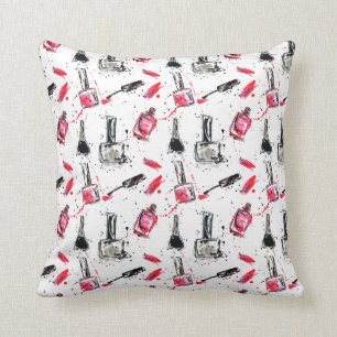 Aquarell-Nagellack-Muster Kissen