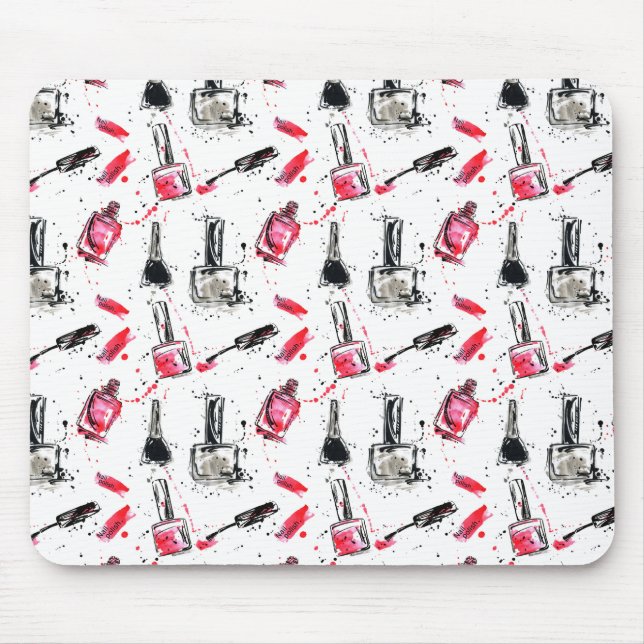 Aquarell-Nagellack-Muster Mousepad (Vorne)