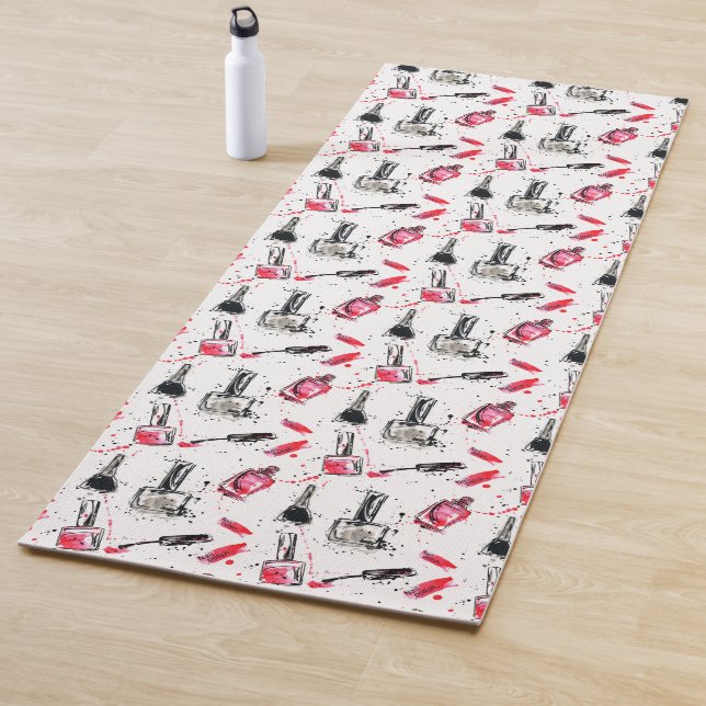 Aquarell-Nagellack-Muster Yogamatte (Beispiel)