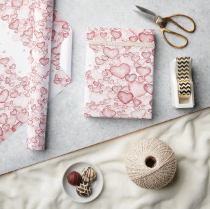Aquarell-Nahtlosmuster mit zahlreichen Sofas Geschenkpapier