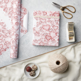 Aquarell-Nahtlosmuster mit zahlreichen Sofas Geschenkpapier