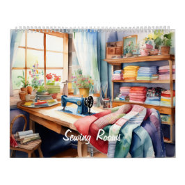 Aquarell-Nähzimmer Kalender