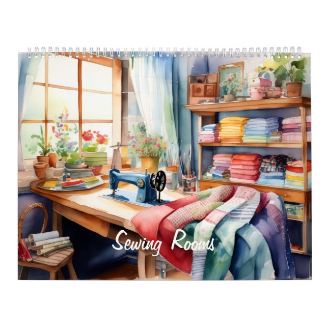 Aquarell-Nähzimmer Kalender (Titelbild)