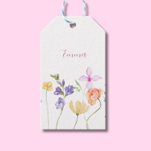 Aquarell-Name Wildblume Minimalistisch Boho 