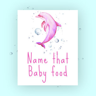Aquarell nautisch - Errate den Babynahrung Poster