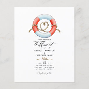 Aquarell-nautische Hochzeitsfotografie Flyer