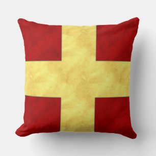 Aquarell #Nautische Signalflagge Maritime Flagge   Kissen