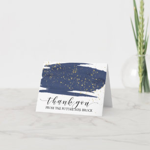 Aquarell Navy und Gold Future Mrs Danke