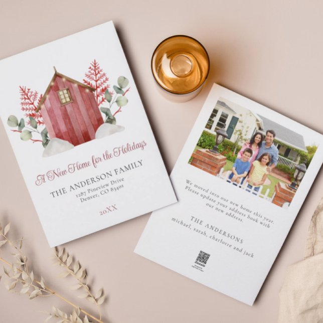 Aquarell Neue Zuhause für Ferien | Weihnachten (Von Creator hochgeladen)