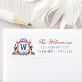 Aquarell-Nussknacker-Maus-Monogrammwappen-Adresse