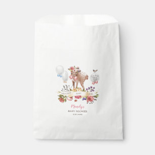 Aquarell-oh Rotwild-Babyparty Geschenktütchen