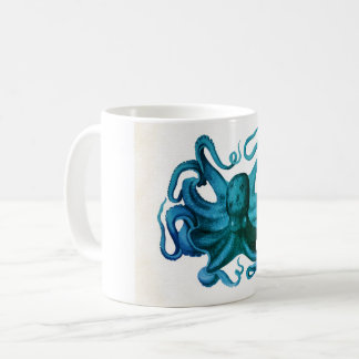 Aquarell-Oktopus-Illustration Tasse