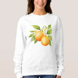 Aquarell Orange Blume Sweatshirt