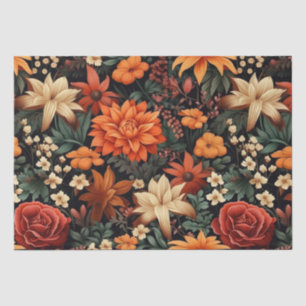 Aquarell Orange Braune Herbstblätter Geburtstag Seidenpapier
