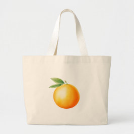 Aquarell Orange Jumbo Stoffbeutel