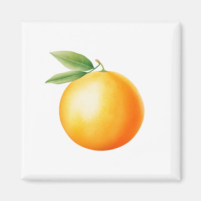 Aquarell Orange Magnet (Vorne)