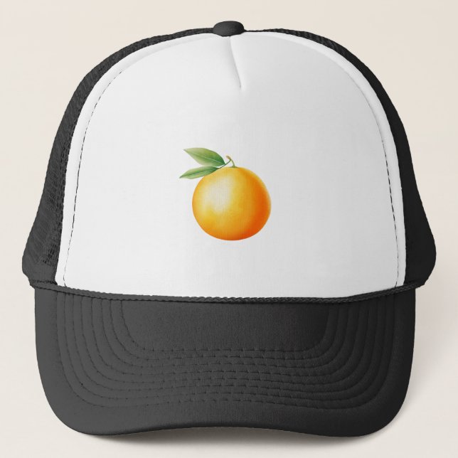 Aquarell Orange Truckerkappe (Vorderseite)