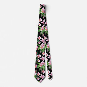 Aquarell-Orchideen-Design 27   Krawatte