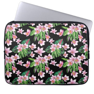 Aquarell-Orchideen-Design 27 Laptopschutzhülle