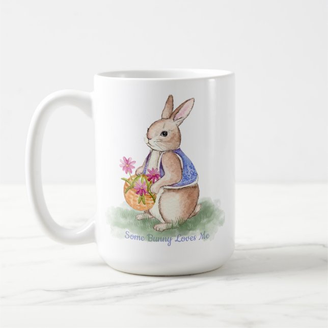 Aquarell-Osterhase Kaffeetasse (Links)