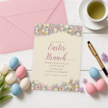 Aquarell-Osterhasen-Brunch-Einladung