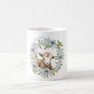 Aquarell-Osterlamm Personalisiert Kaffeetasse