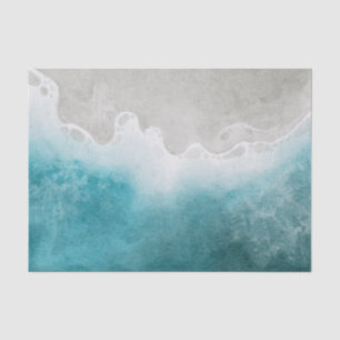 Aquarell-Ozean-Strand-Decoupage Seidenpapier