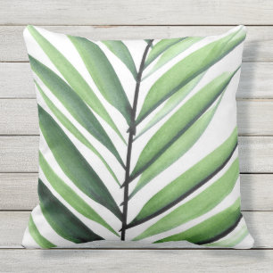 Aquarell-Palme Kissen