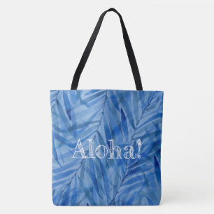 Aquarell-Palmen Hawaiian Tropical Reversibel