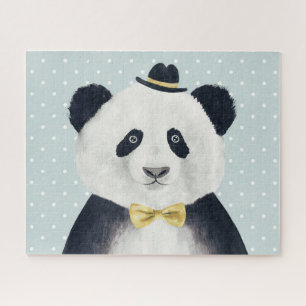 Aquarell-Panda-Bär Puzzle