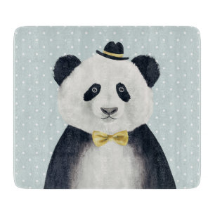 Aquarell-Panda-Bär Schneidebrett