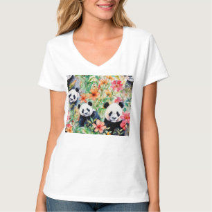 Aquarell Panda Bär T-Shirt